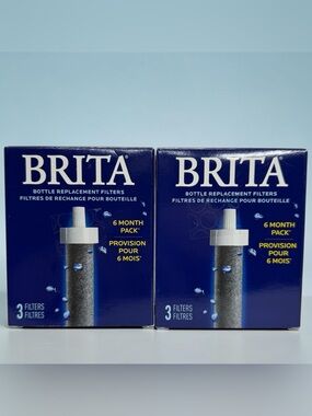 Brita Water Bottle Replacement Filters BPA-Free 6 Pack 40 Gallon 2 Month